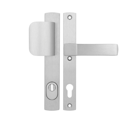 Klamko Pochwyt AXA Solid Flex Premium ++ F6 inox rozstaw 92 mm