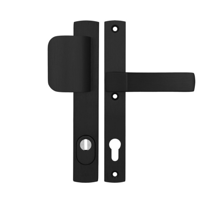 Klamko Pochwyt AXA Solid Flex Premium ++ F8 czarna rozstaw 92 mm