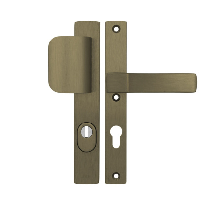 Klamko Pochwyt AXA Solid Flex Premium ++ F4 stare złoto rozstaw 72 mm