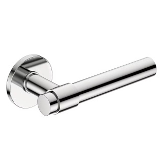 Klamka Allure Slim chrom błyszczący na rozecie okrągłej Corona