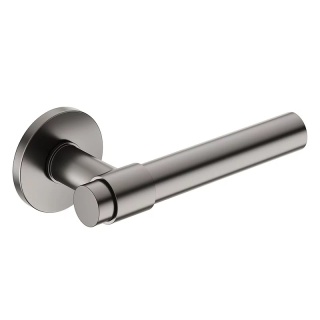 Klamka Allure Slim gunmetal na rozecie okrągłej Corona