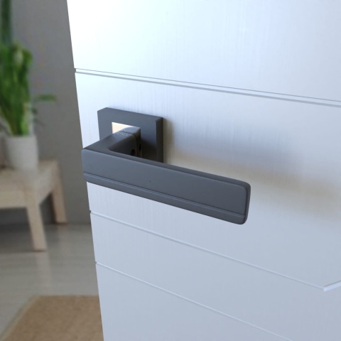 Klamka Platon KPL 200 tytan na rozecie kwadratowej Infinity Line