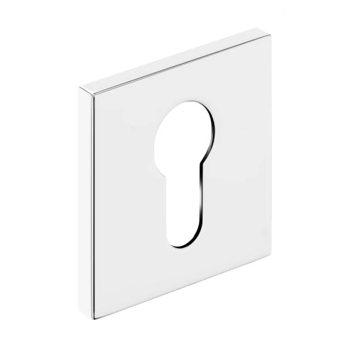 Rozeta kwadratowa Slim chrom błyszczący wkładka