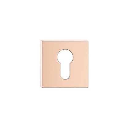 Rozeta kwadratowa miedź błyszcząca PVD wkładka