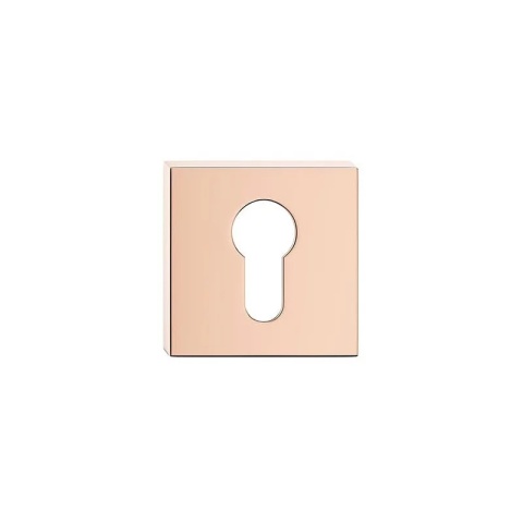 Rozeta kwadratowa miedź błyszcząca PVD wkładka