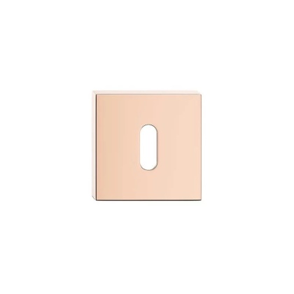 Rozeta kwadratowa miedź błyszcząca PVD klucz