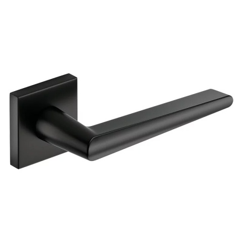 Klamka Arrow czarna na rozecie kwadratowej Corona