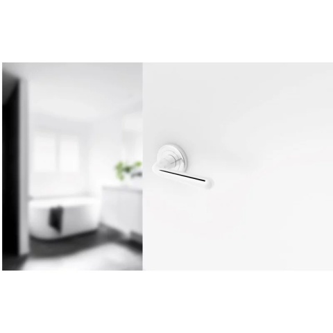 Klamka Handy R CL chrom błyszczący na rozecie okrągłej Corona