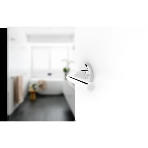 Klamka Handy R CL chrom błyszczący na rozecie okrągłej Corona