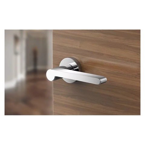 Klamka Pandora chrom na rozecie okrągłej Corona