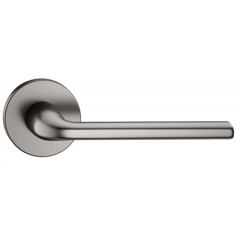 Klamka Scandi Slim gunmetal na rozecie okrągłej Corona